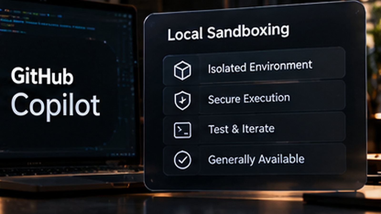 GitHub Copilot coding agent running commands inside a restricted local sandbox
