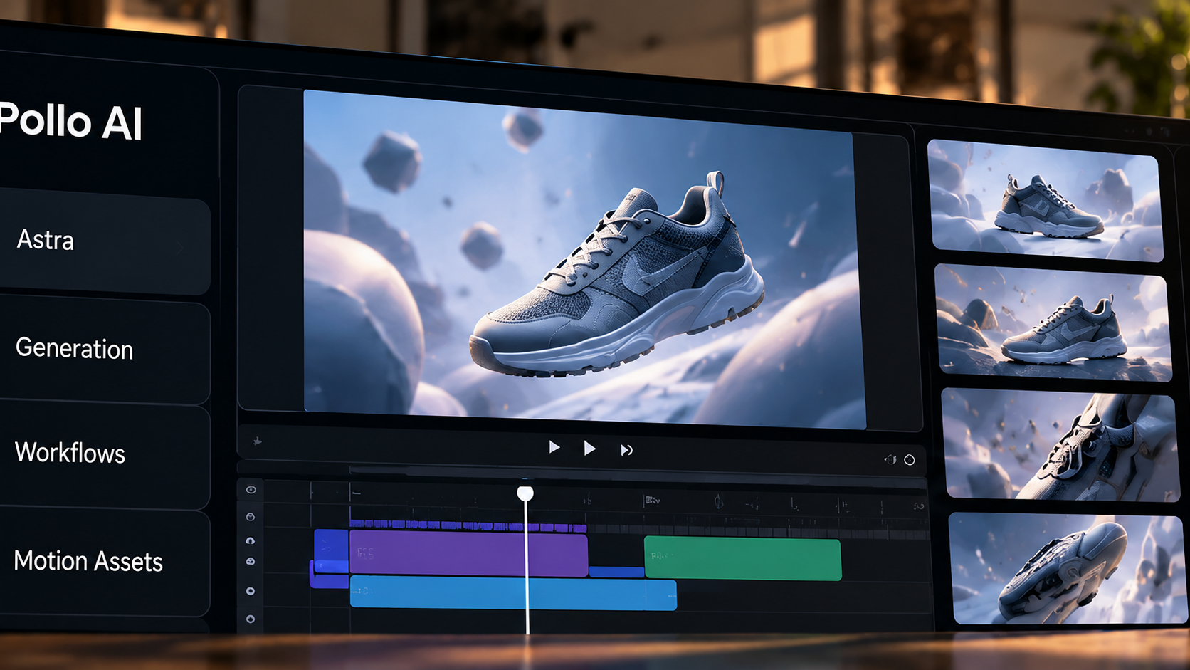 Pollo AI creative workflow routing image generation narrative planning and product photo to video ads