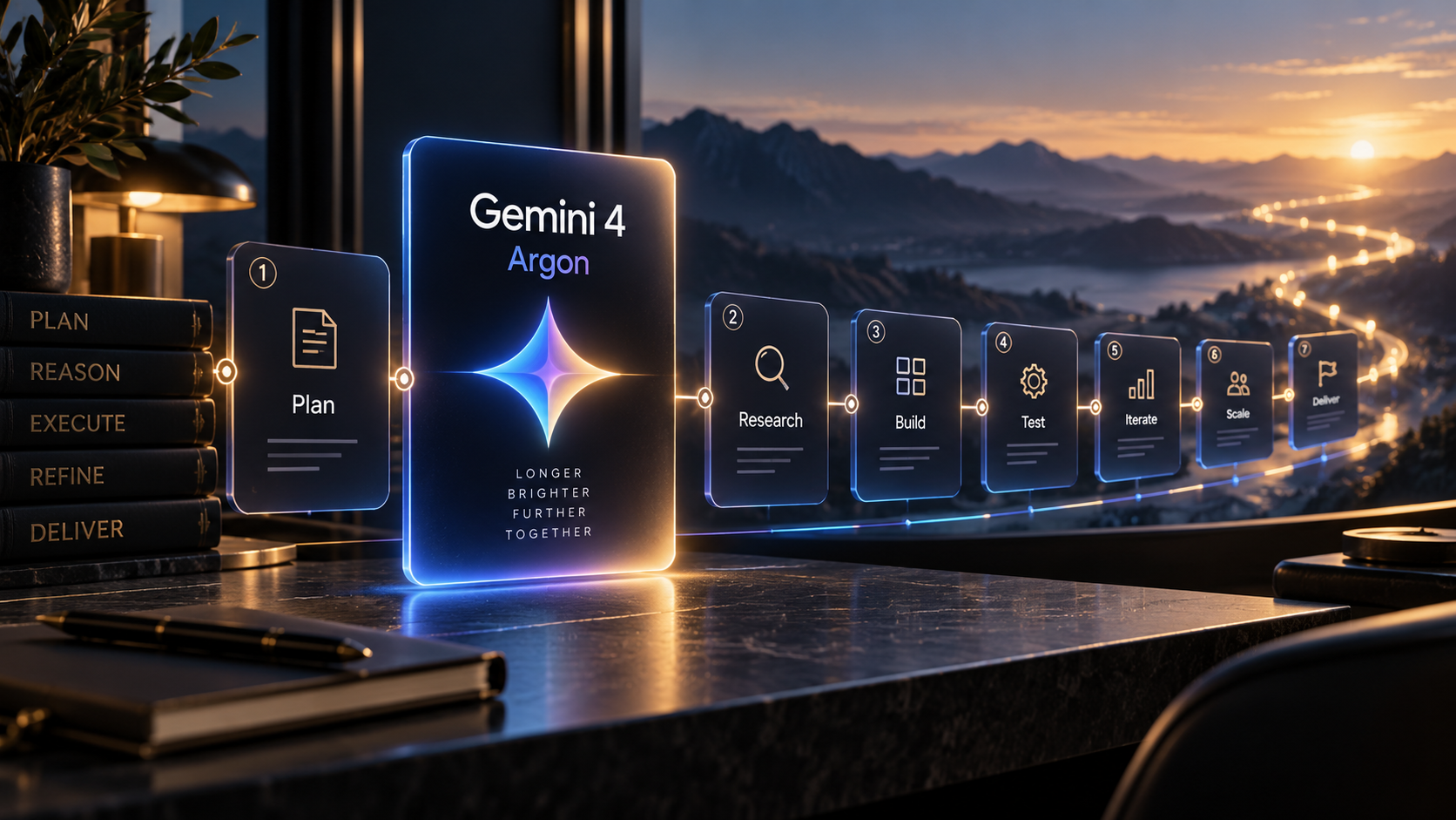 Google Gemini 4 Argon handling a long multi-step professional workflow